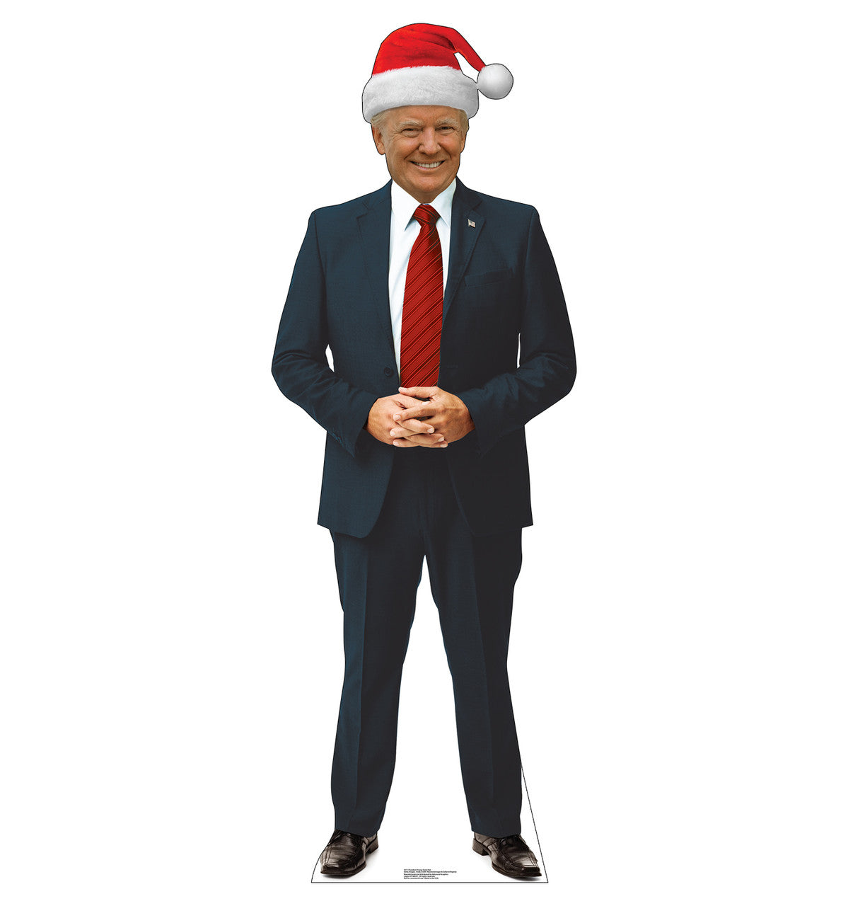 President Donald Trump Santa Hat Life-Size Cardboard Cutout - All Cutouts