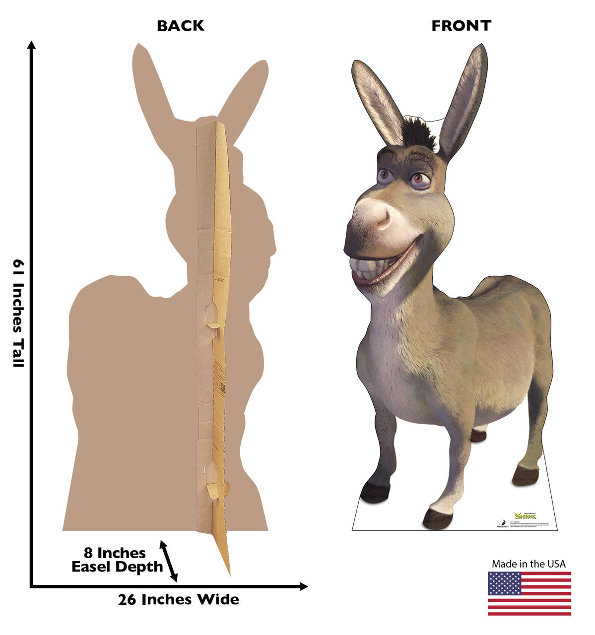 Donkey Life-Size Cardboard Cutout - All Cutouts