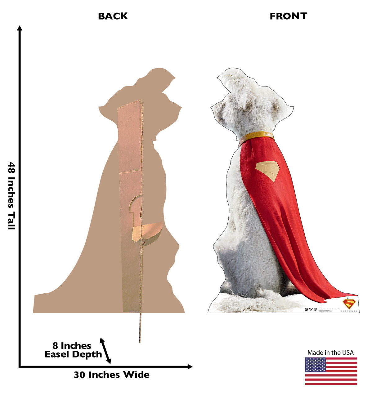 Life-Size Krypto Cardboard Cutout - All Cutouts