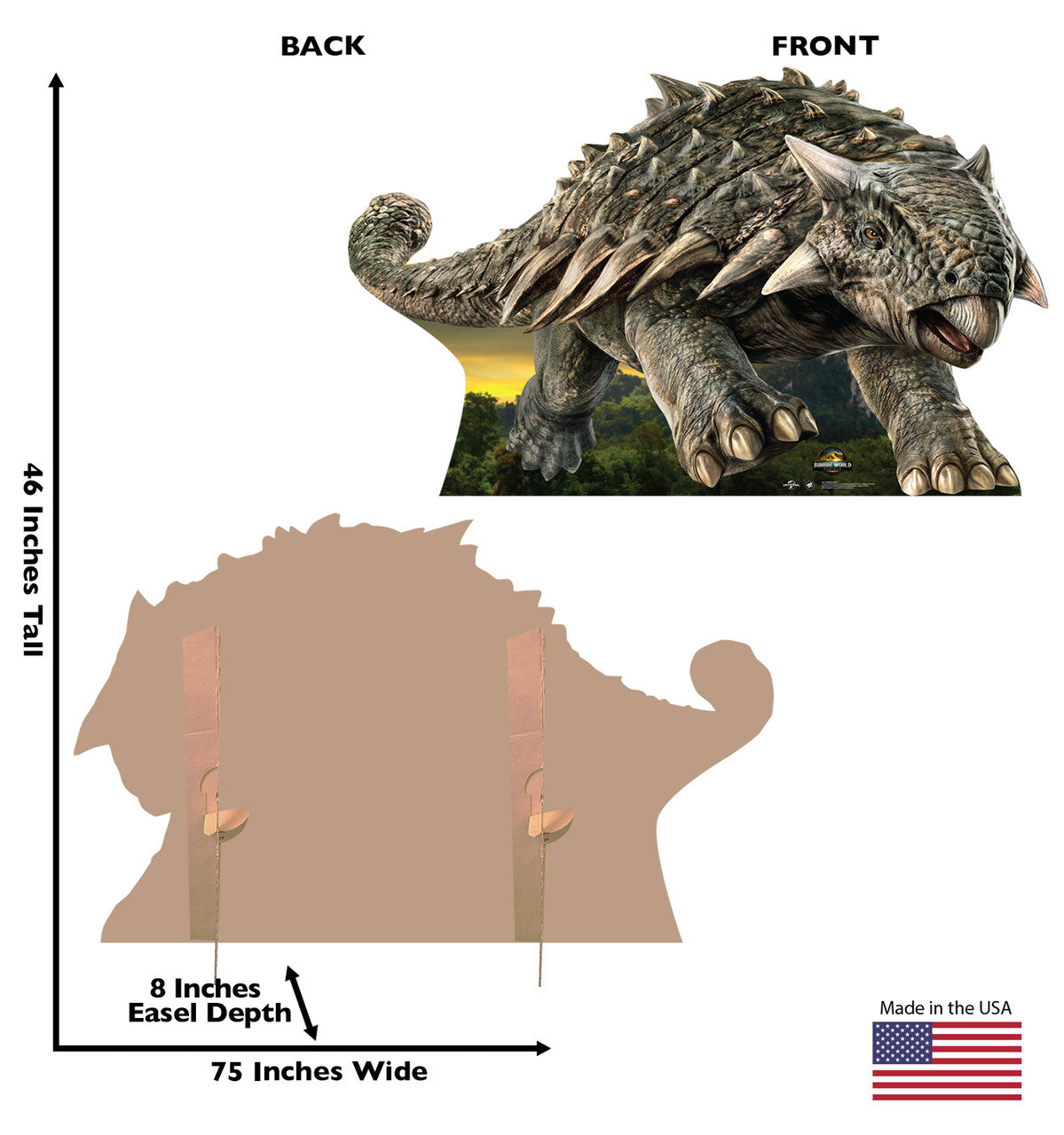 Life-Size Ankylosaurus Cardboard Cutout - All Cutouts