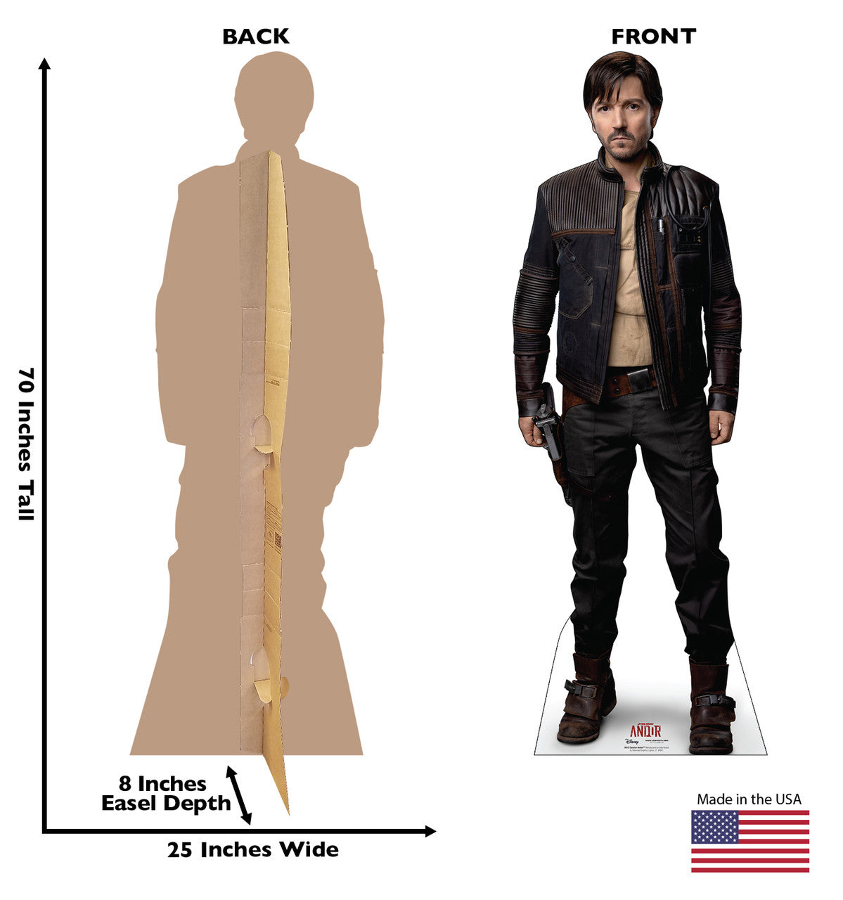 Life-Size Cassian Andor Cardboard Cutout