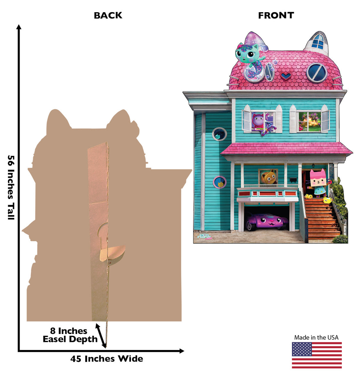 Life-size Gabby's Dollhouse Life-Size Cardboard Cutout - All Cutouts