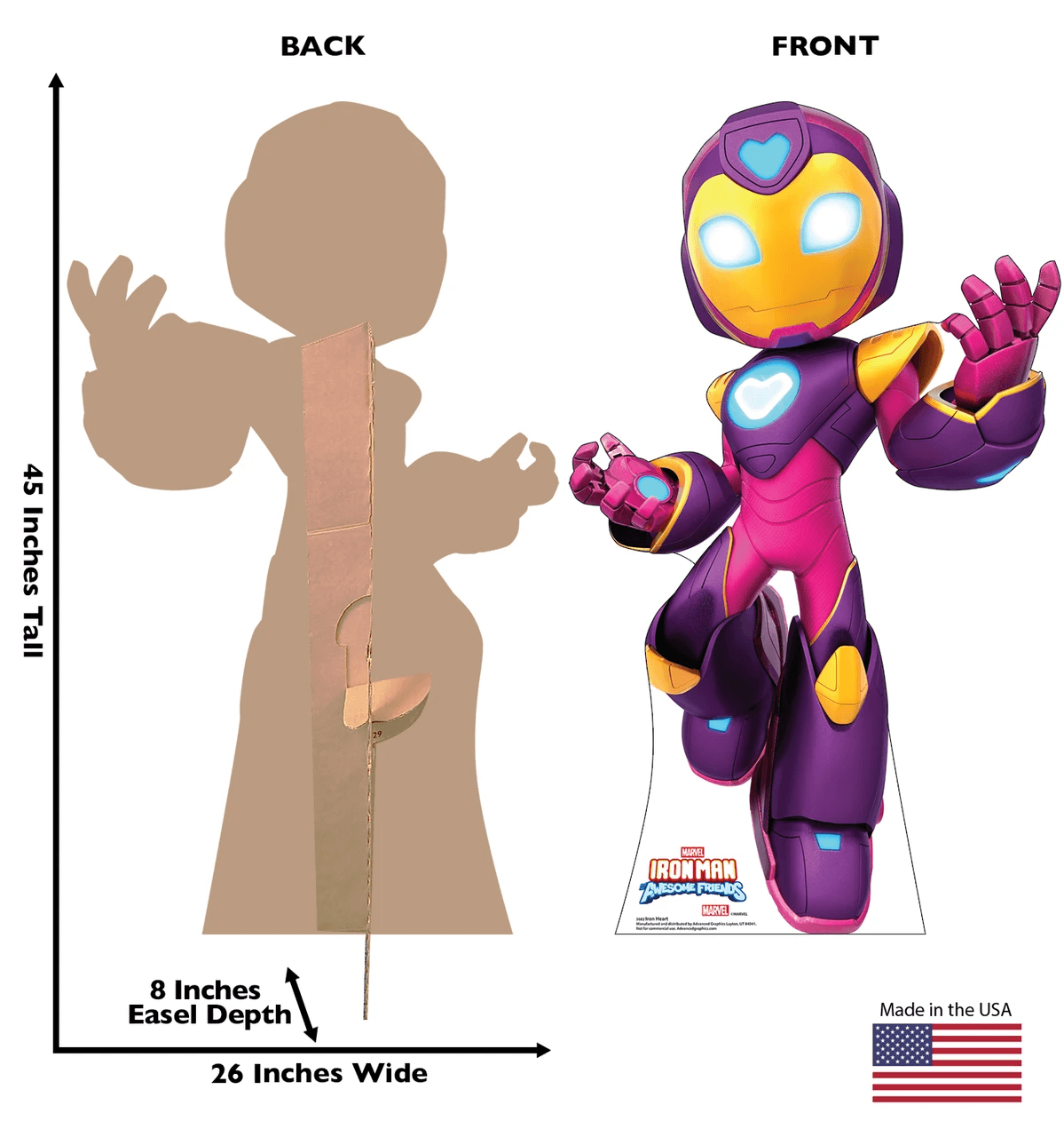 Life-Size Iron Heart (Iron Man and his Awesome Friends) Cardboard Cutout - All Cutouts