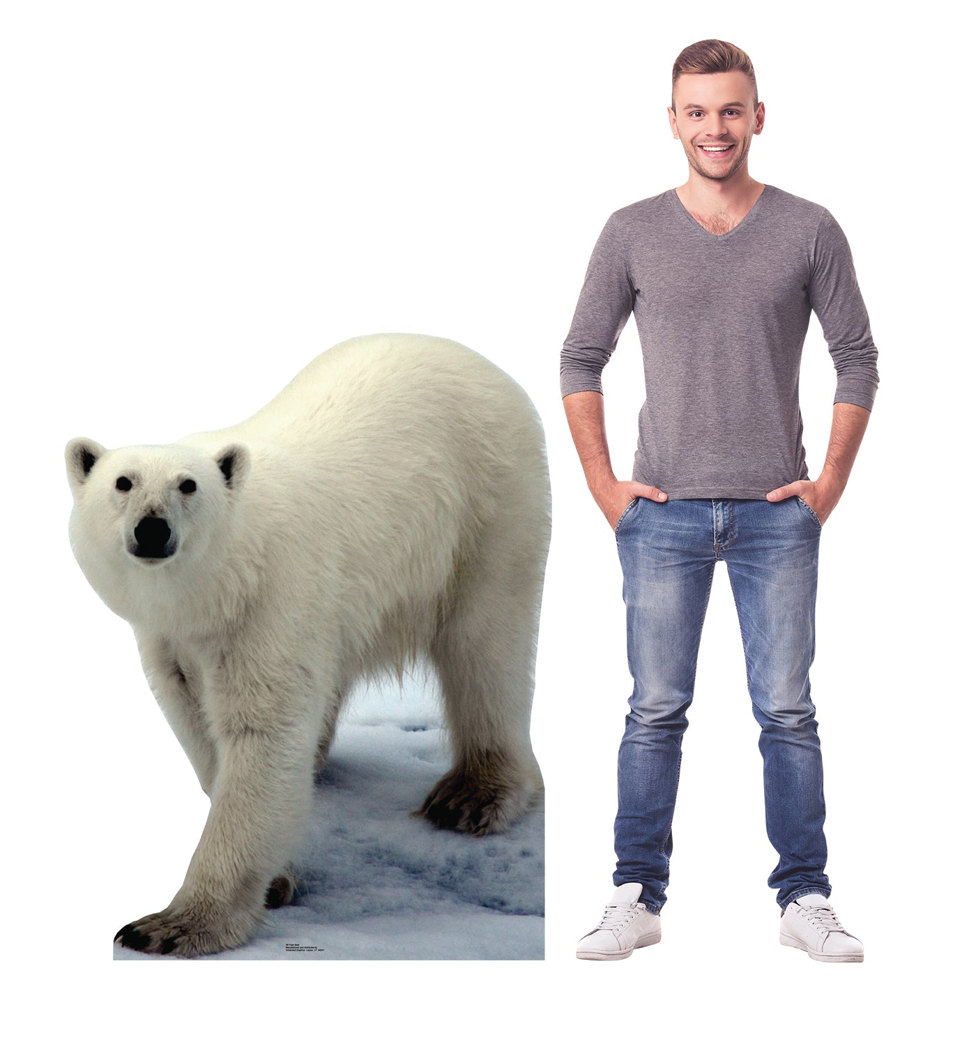 Life-size Polar Bear Cardboard Standup | Cardboard Cutout - All Cutouts