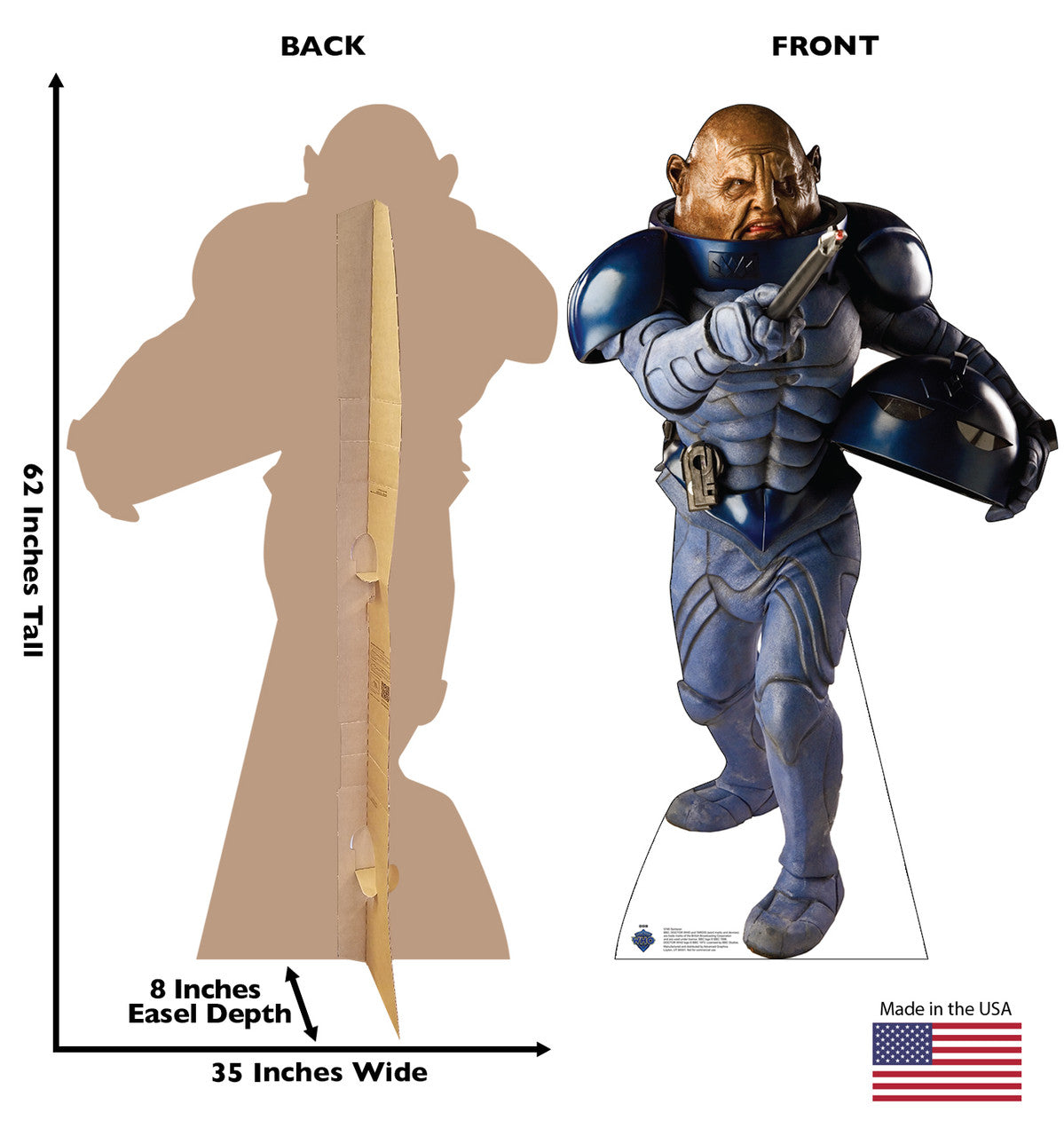 Life-Size Sontaran (Doctor Who) Cardboard Cutout - All Cutouts
