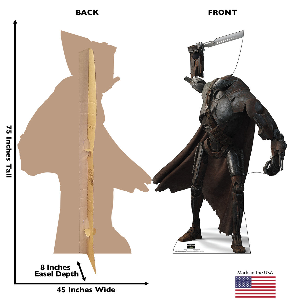 Life-Size B-2 Series Mercenary Sentry Droid™ (Mandalorian & Grogu Movie) Cardboard Cutout - All Cutouts