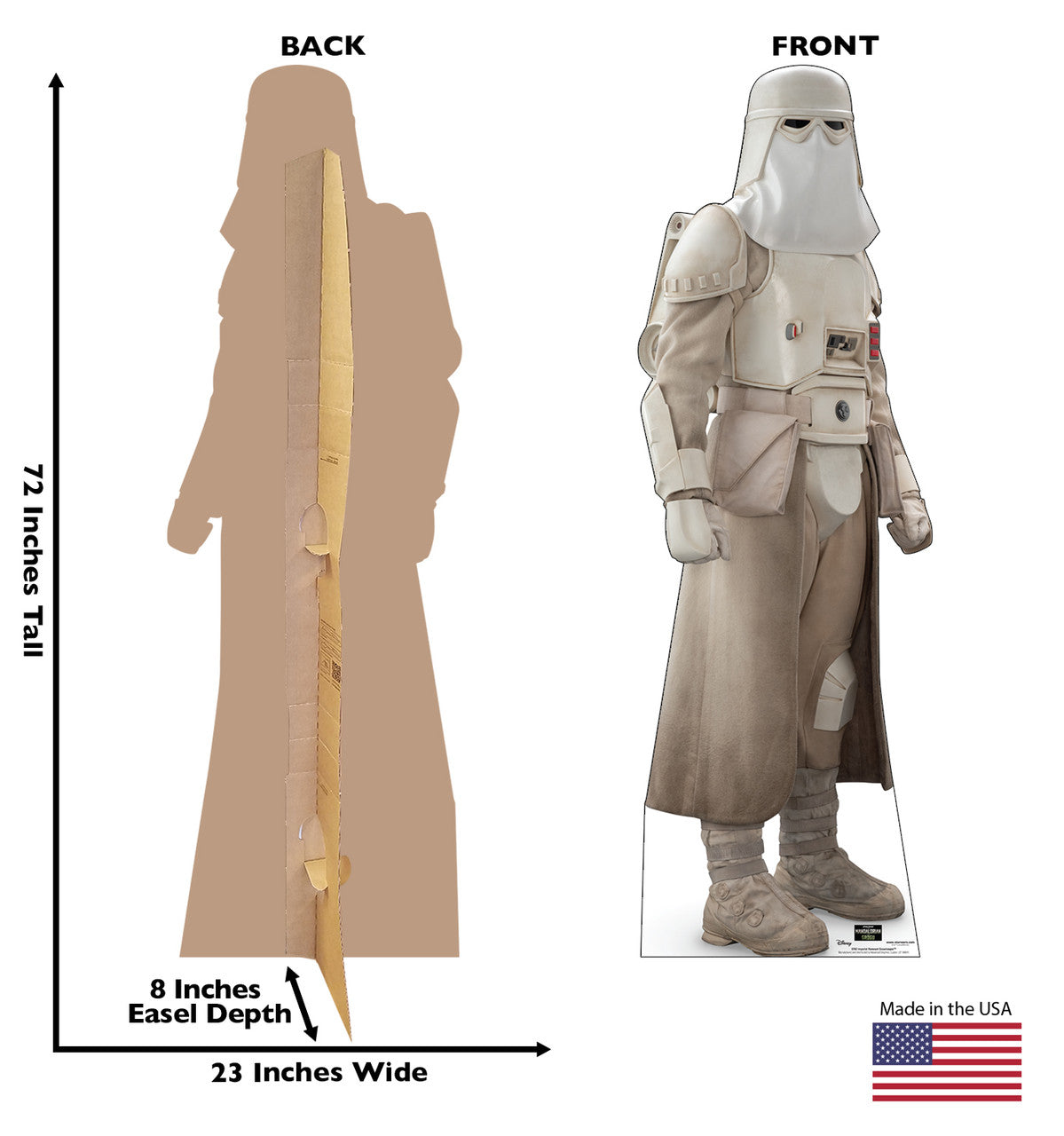 Life-Size Imperial Remnant Snowtrooper™ (Mandalorian & Grogu Movie) Cardboard Cutout - All Cutouts