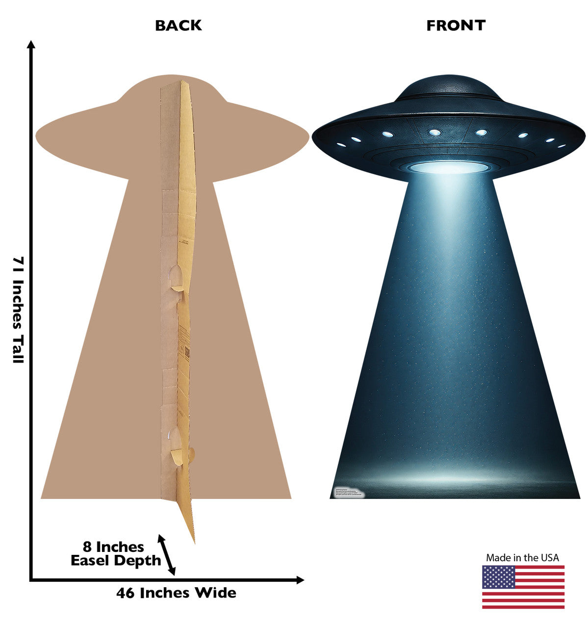 Life-Size Flying Saucer Cardboard Cutout - All Cutouts