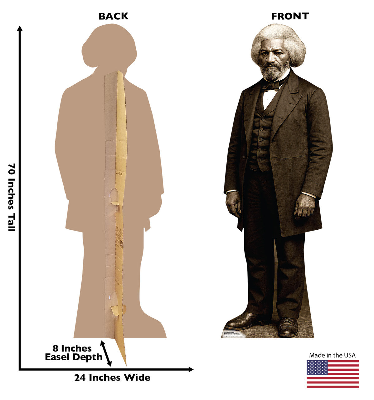 Life-Size Frederick Douglass Cardboard Cutout - All Cutouts