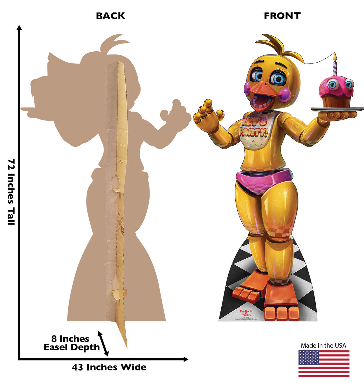 Life-Size Toy Chica (Five Nights at Freddy’s) Cardboard Cutout - All Cutouts