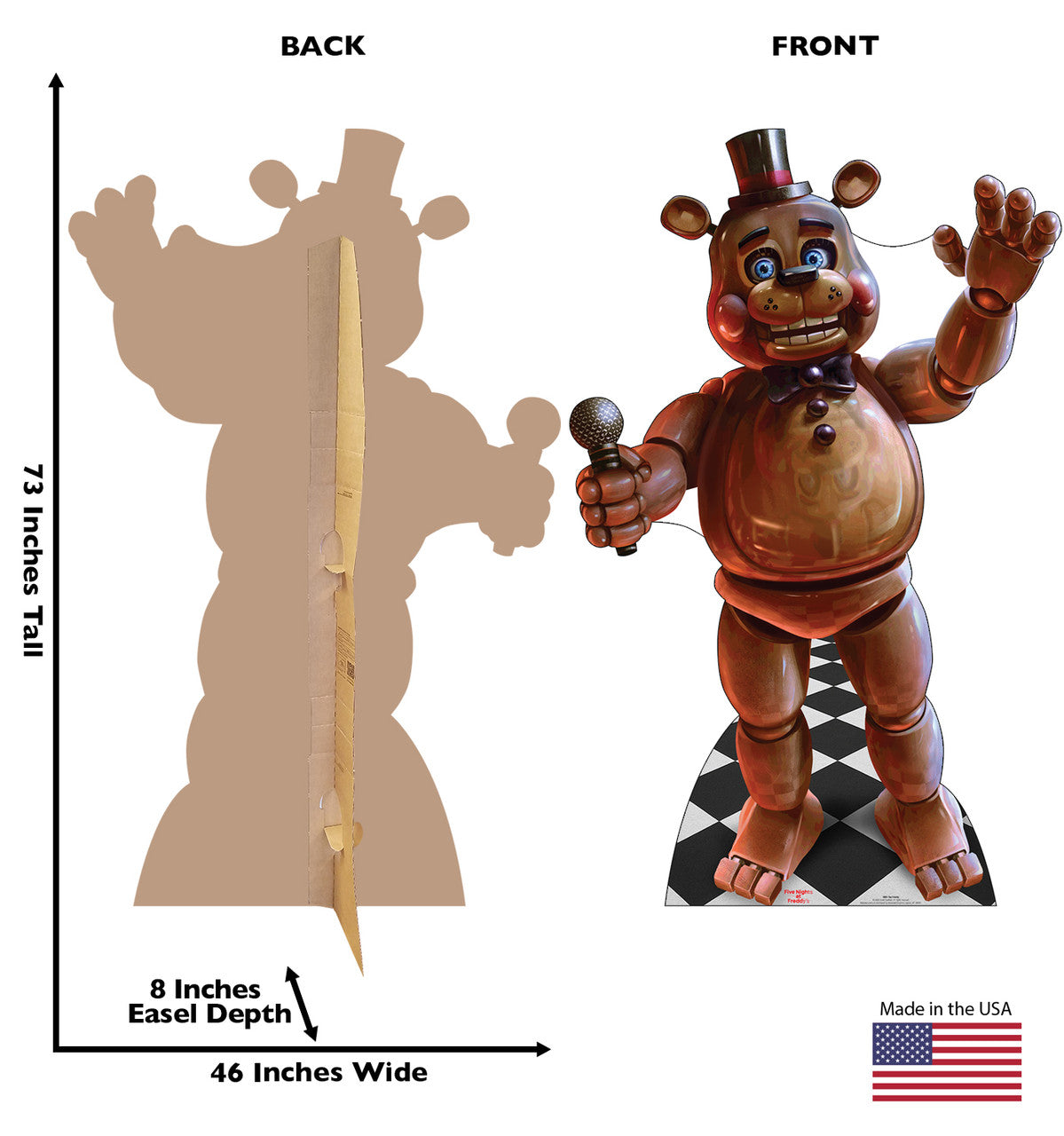 Life-Size Toy Freddy (Five Nights at Freddy’s) Cardboard Cutout - All Cutouts