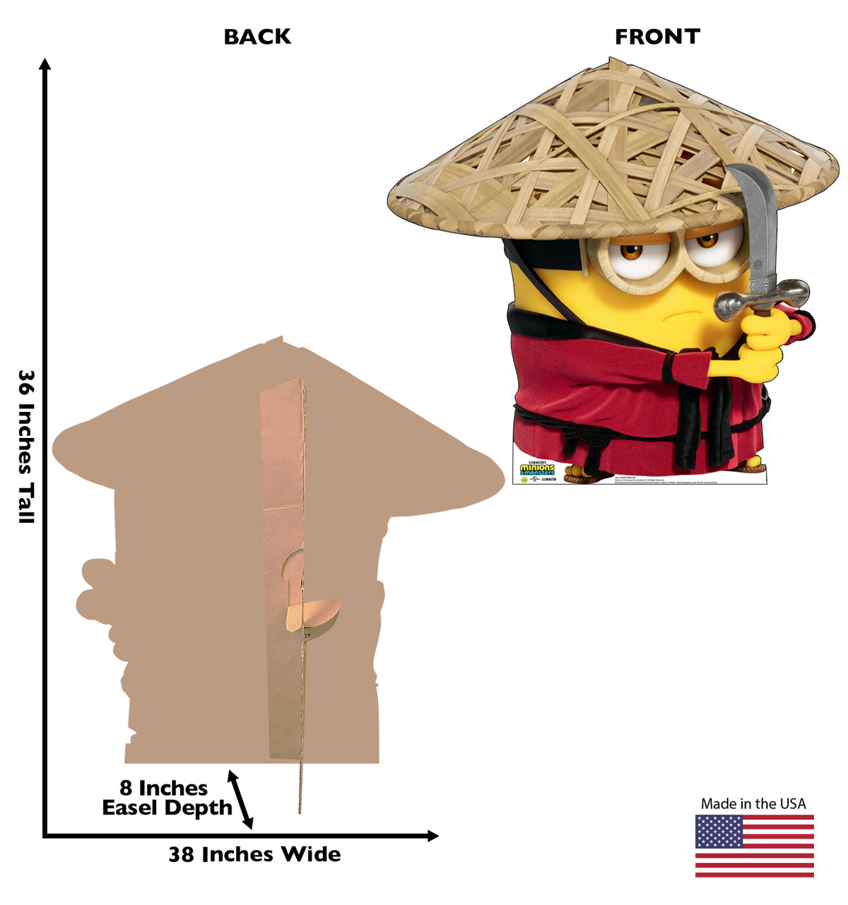 Life-Size Asian Warrior Minions & Monsters Movie Cardboard Cutout - All Cutouts