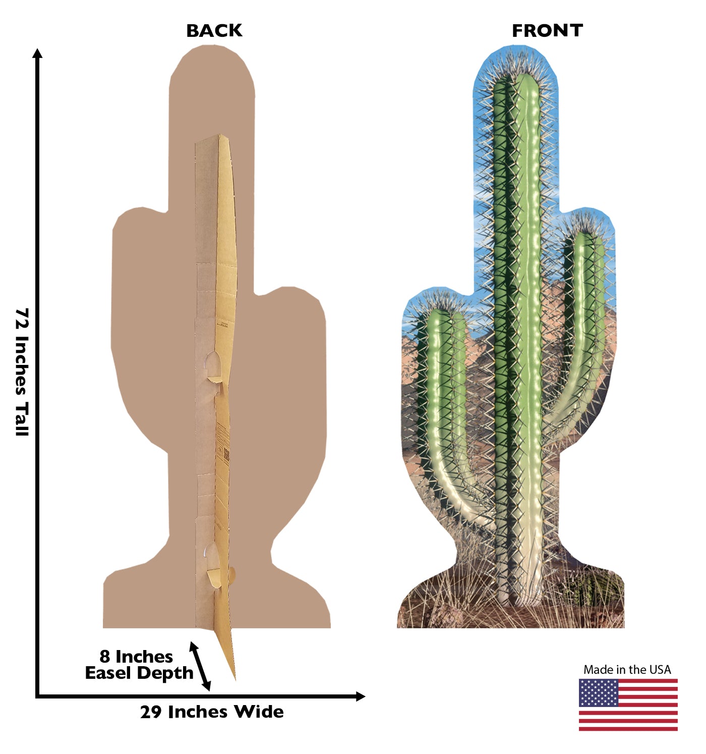 Life-size Cactus Cardboard Standup | Cardboard Cutout - All Cutouts