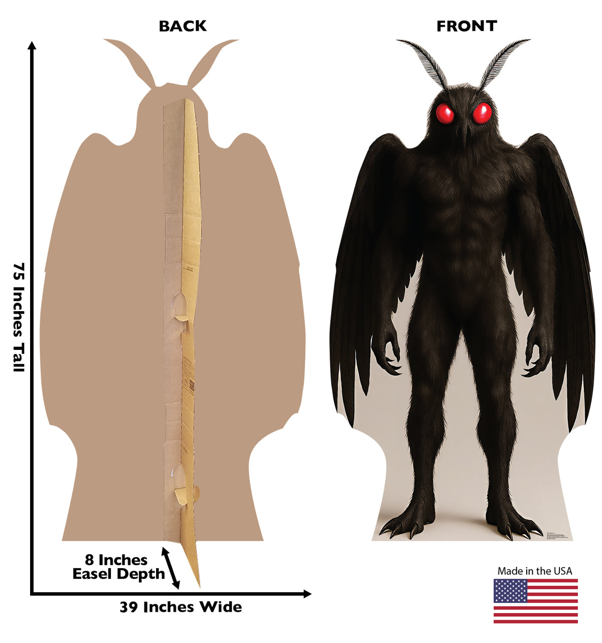 Life-Size Mothman Cardboard Cutout - All Cutouts