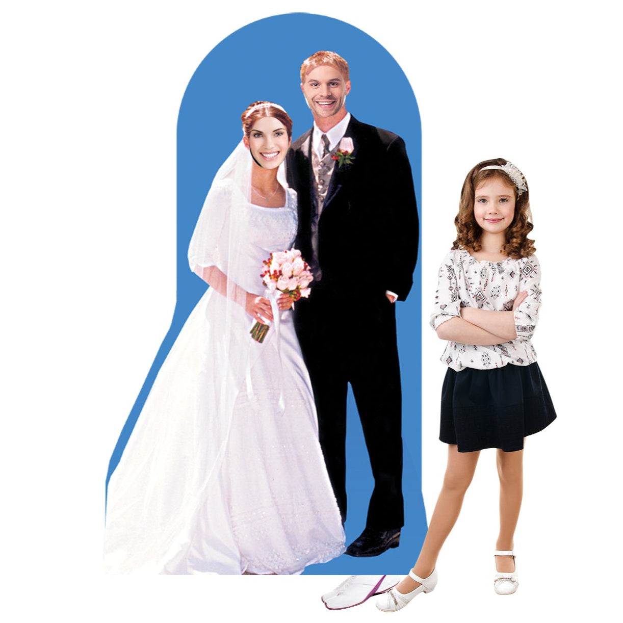 Life-size Bride and Groom Stand-In Cardboard Standup | Cardboard Cutout - All Cutouts
