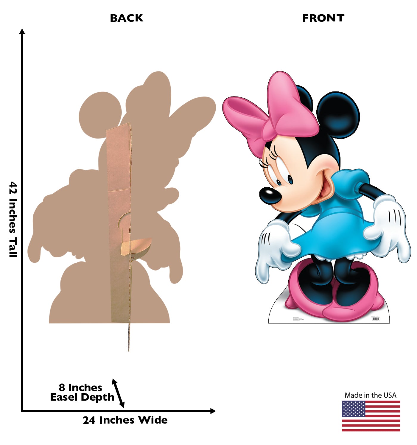 Life-size Minnie Mouse Cardboard Standup | Cardboard Cutout - All Cutouts