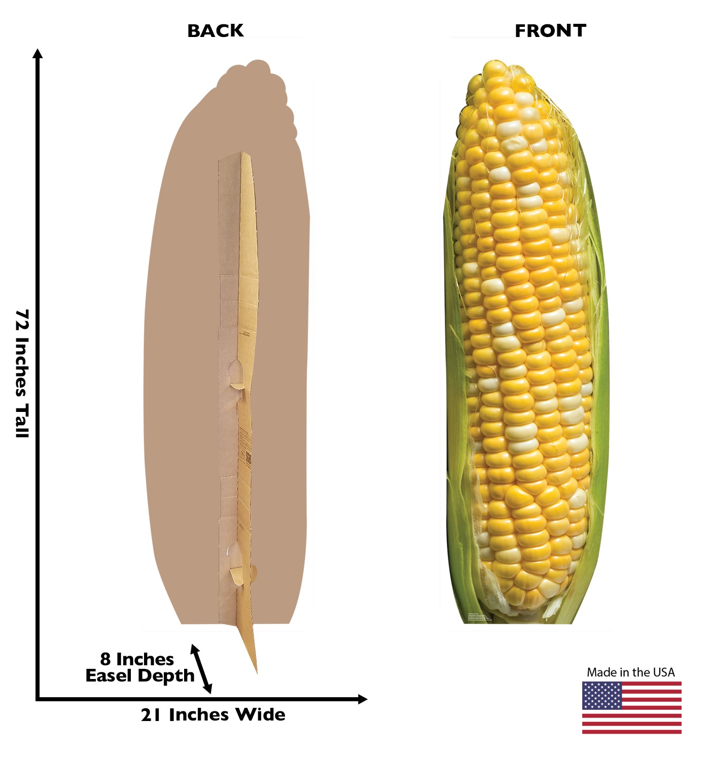 Corn of Cob Cardboard Standee - All Cutouts