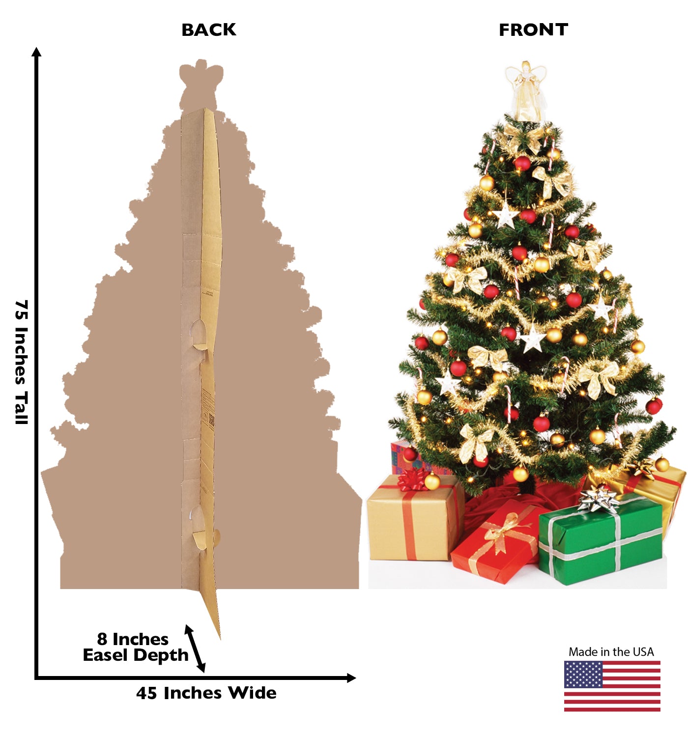 Life-size Christmas Tree Cardboard Standup | Cardboard Cutout - All Cutouts