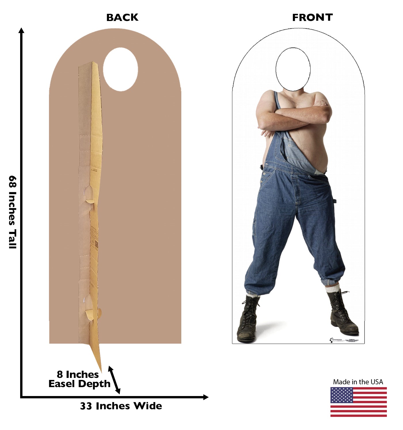 Life-size Hillbilly Stand-In Cardboard Standup | Cardboard Cutout - All Cutouts