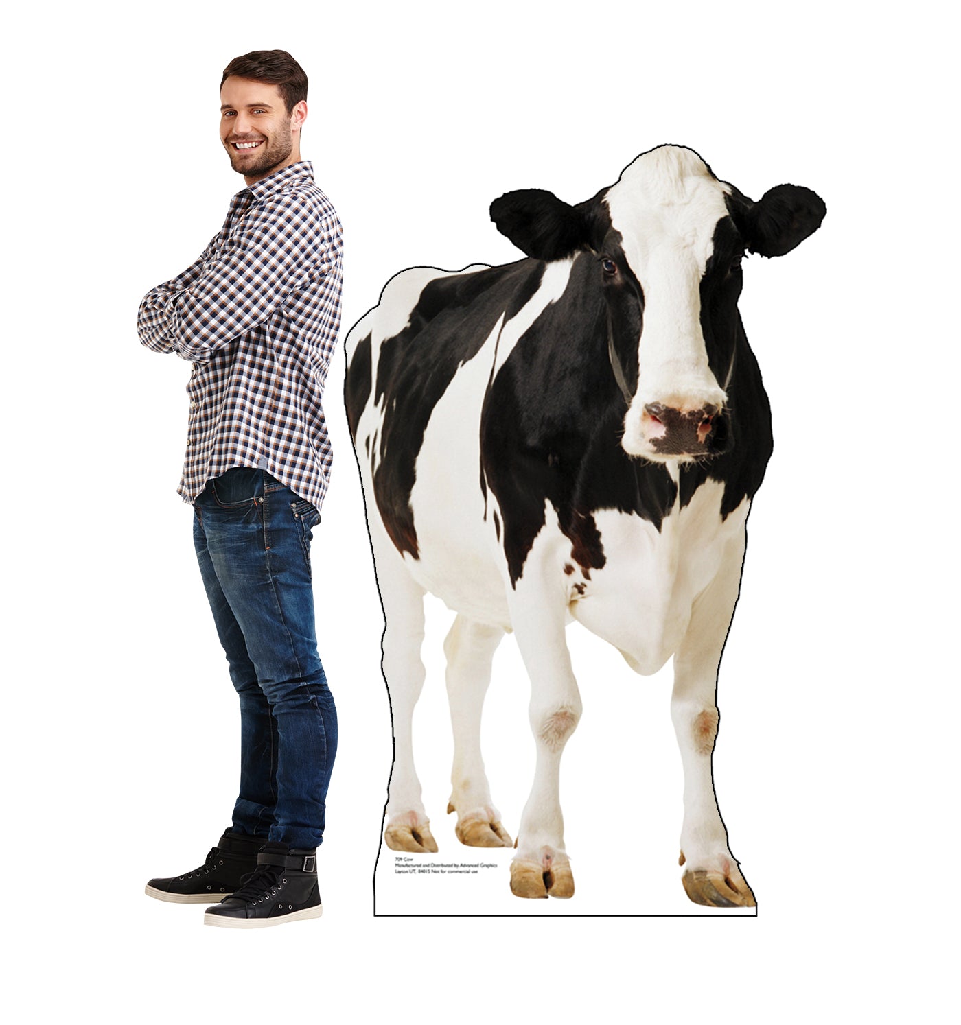 Life-size Cow Cardboard Cutout Cardboard Standee - All Cutouts