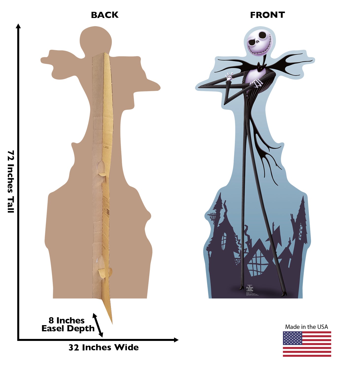 Life-size Jack Skellington Cardboard Cutout - All Cutouts