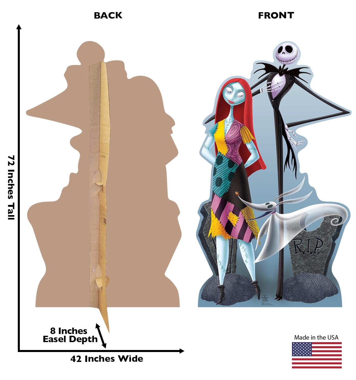 Life-size Jack, Sally & Zero Cardboard Cutout - All Cutouts