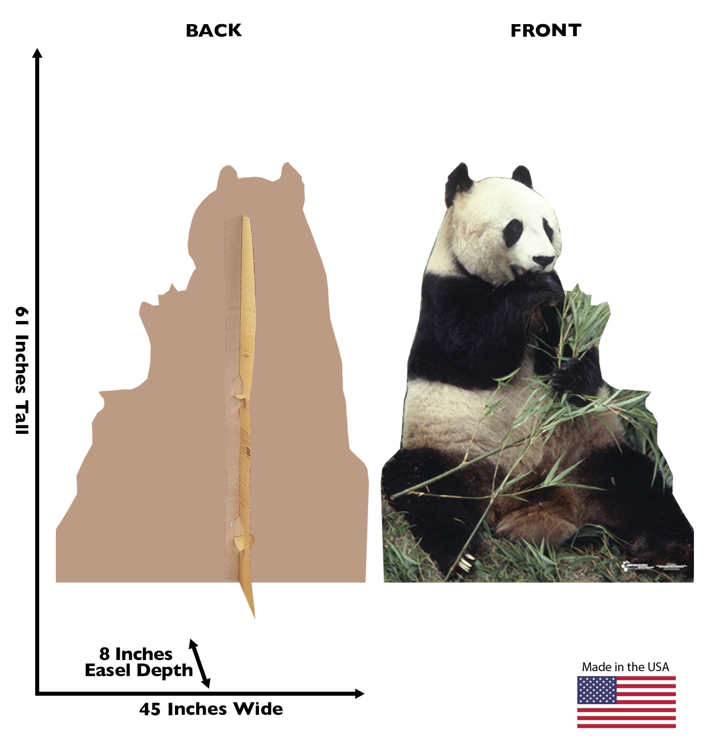 Life-size Panda Bear Cardboard Cutout - All Cutouts