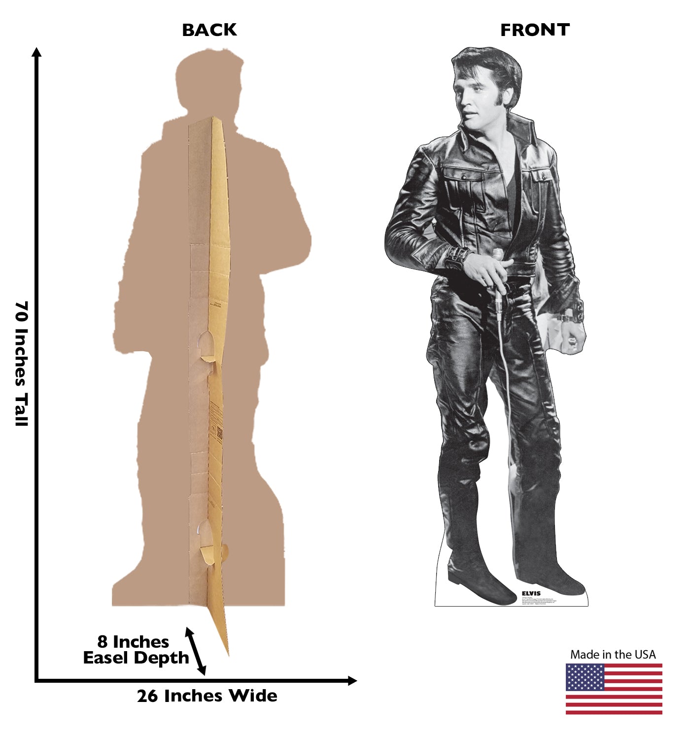 Elvis Presley '68 Special Talking Life-Size Cardboard Cutout - All Cutouts