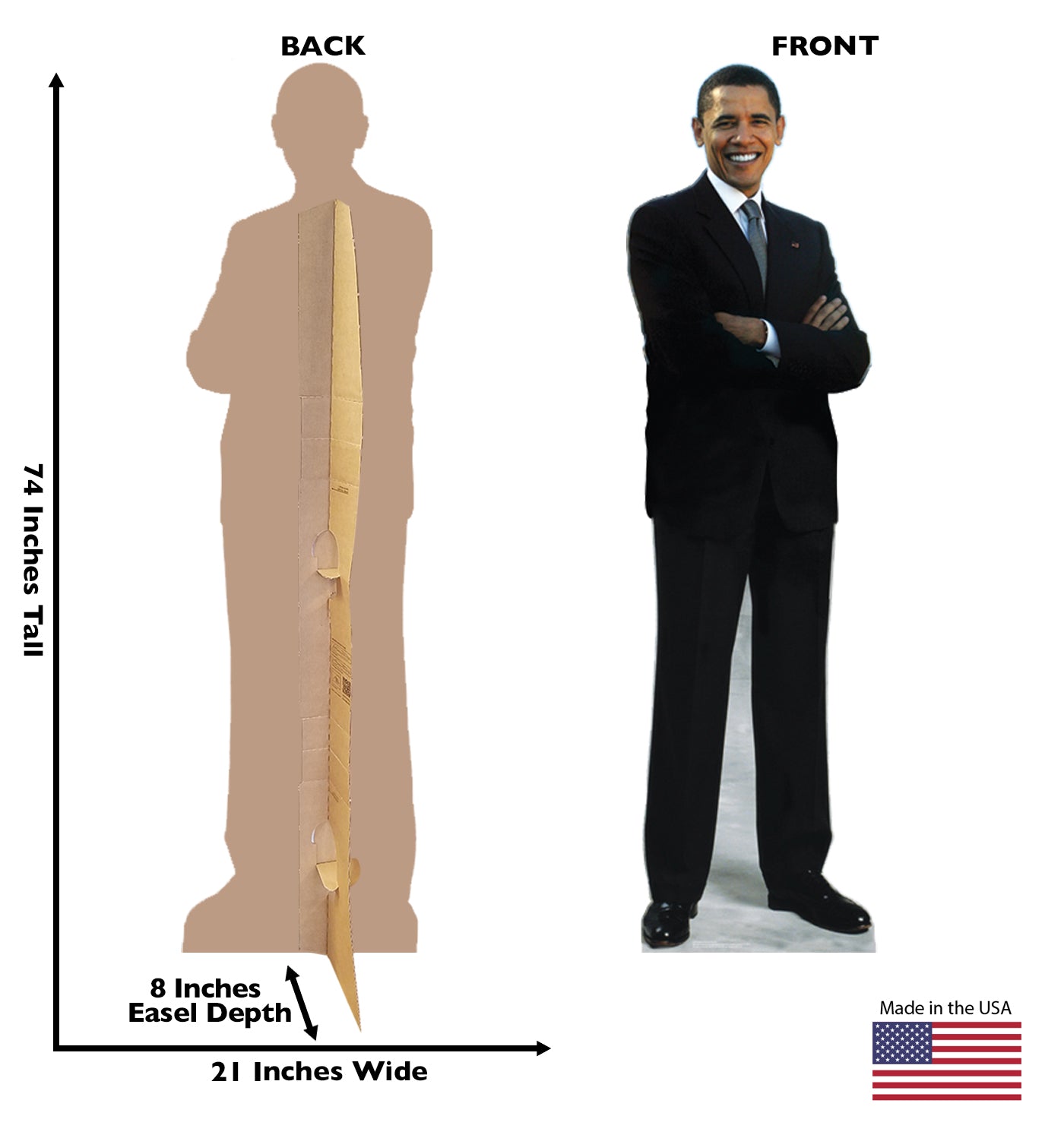 Life-size President Obama Cardboard Cutout Cardboard Standee - All Cutouts