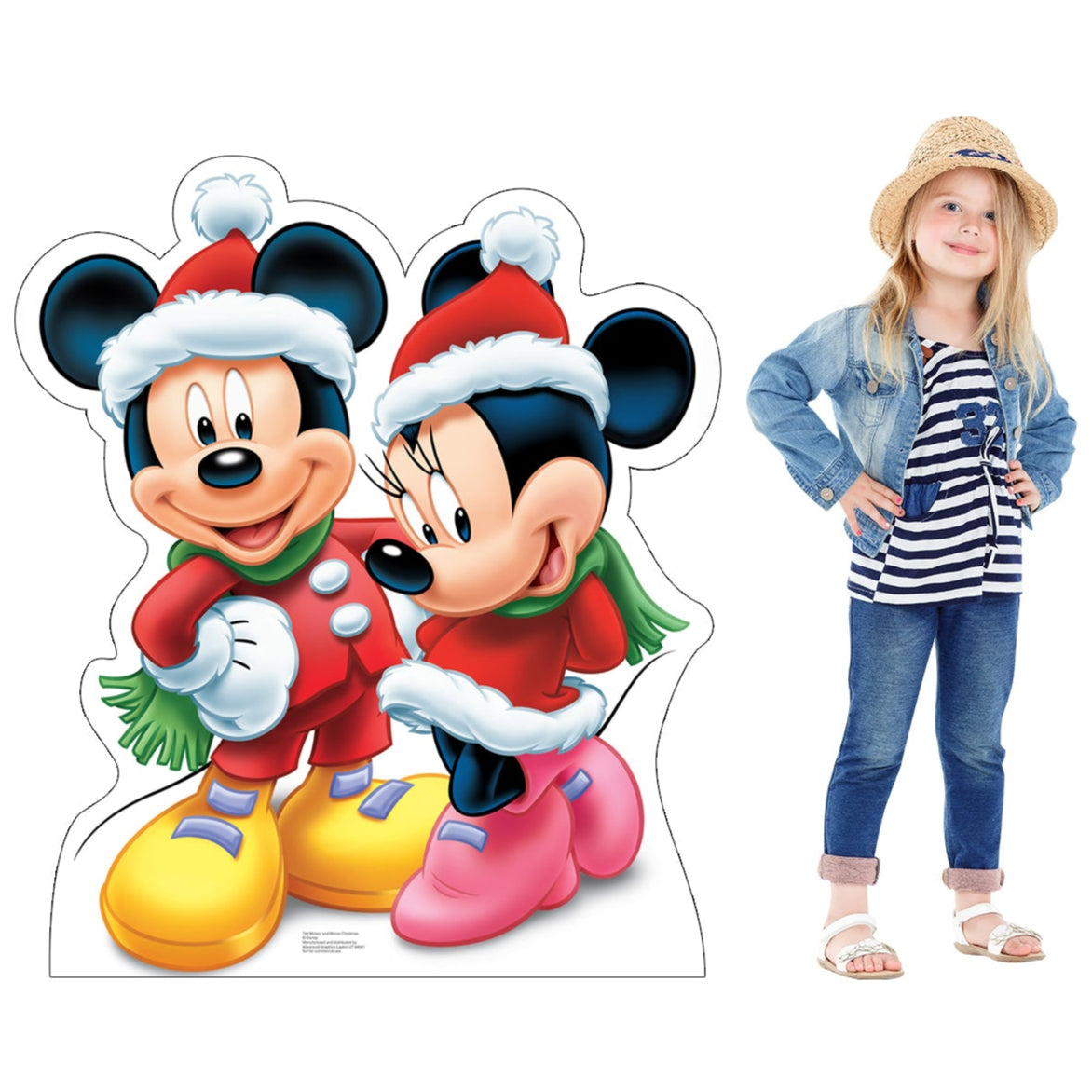 Life-size Mickey & Minnie Christmas Cardboard Standup - All Cutouts
