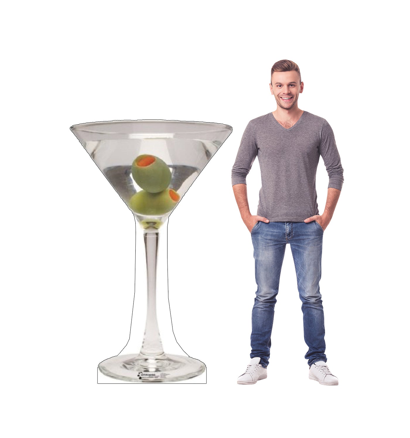 Life-size Martini Glass Cardboard Standup - All Cutouts