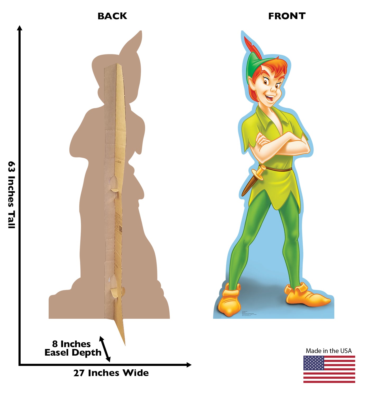 Life-size Peter Pan Cardboard Standup - All Cutouts