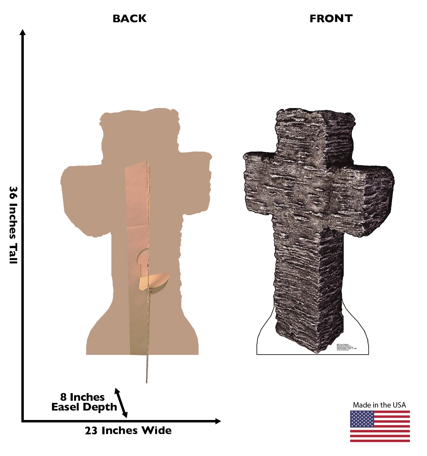 Life-size Cross Tombstone Cardboard Cutout - All Cutouts