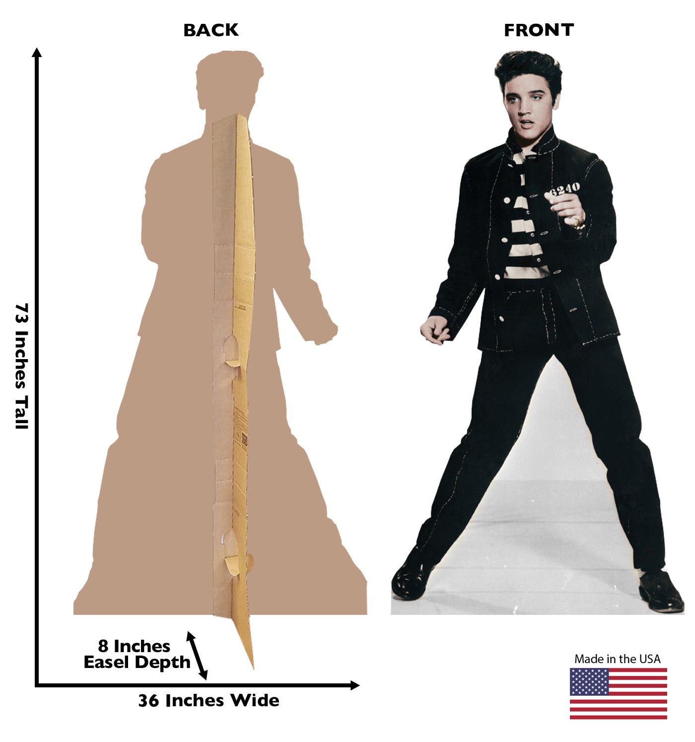 Life-size Elvis Presley Jailhouse Rock Cardboard Cutout - All Cutouts
