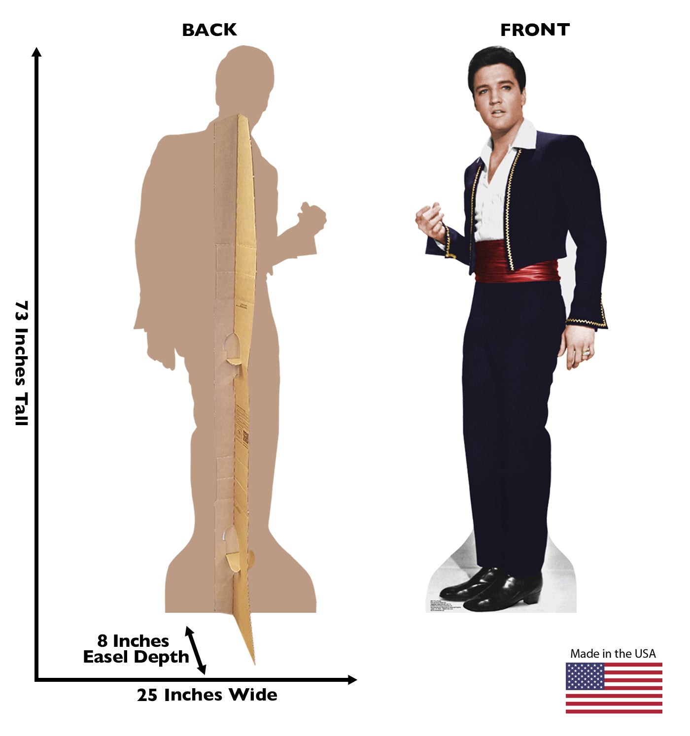 Life-size Elvis Matador Cardboard Standup - All Cutouts