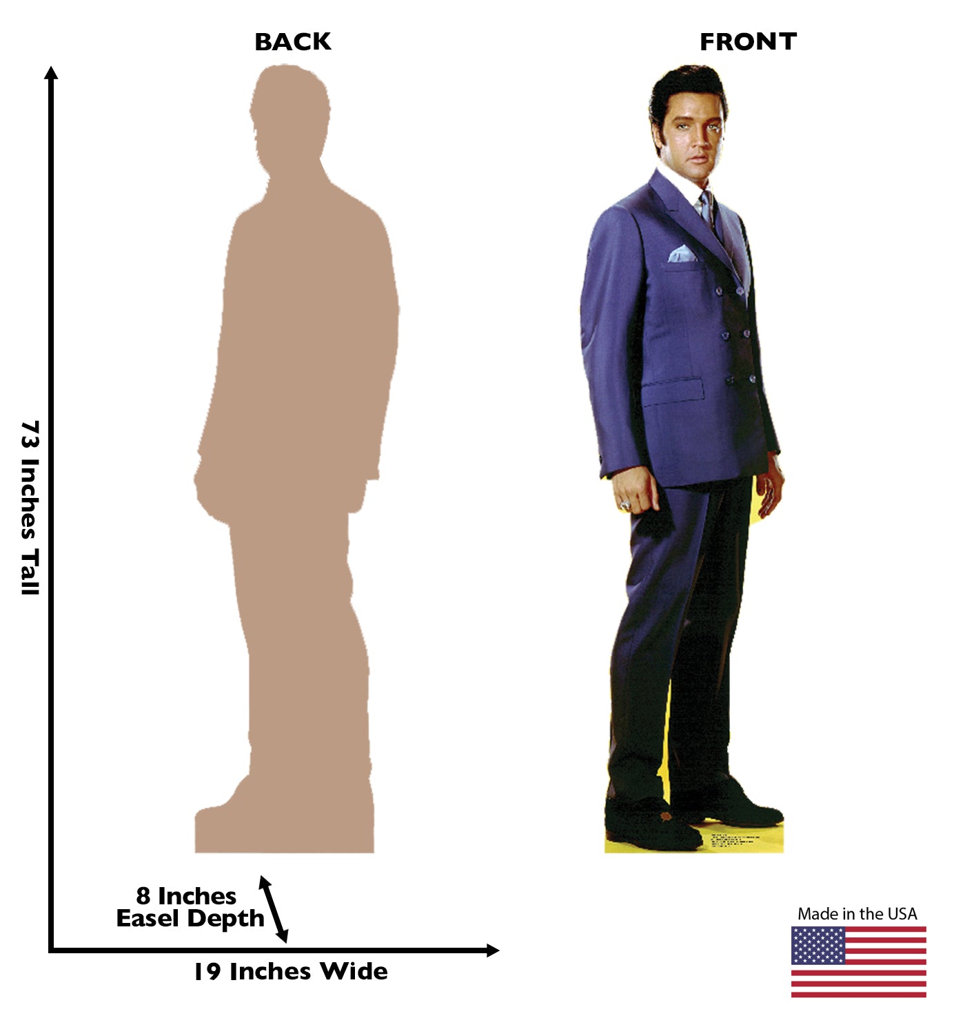 Elvis Blue Jacket Talking Life-Size Cardboard Cutout - All Cutouts