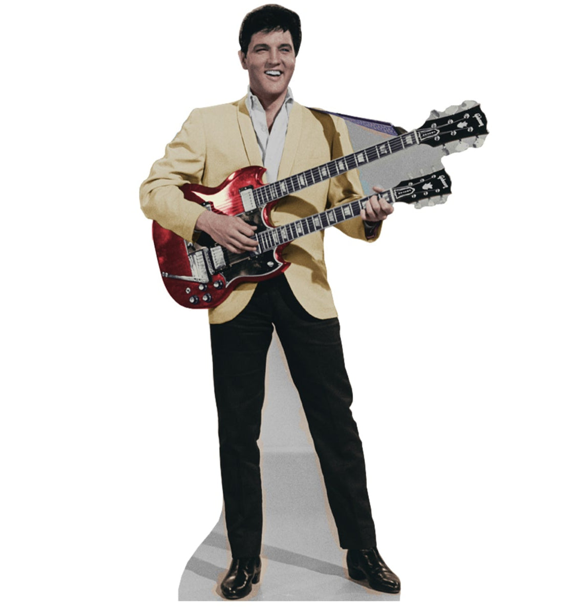 Life-size Elvis Yellow Jacket Cardboard Cutout