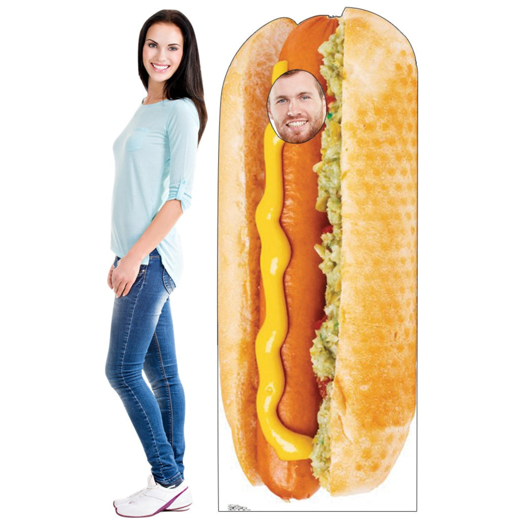 Life-size Hot Dog Standin Cardboard Standup - All Cutouts