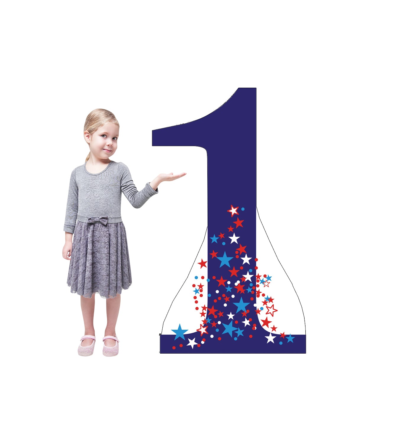 Life-size Number 1 Cardboard Standup | Cardboard Cutout - All Cutouts