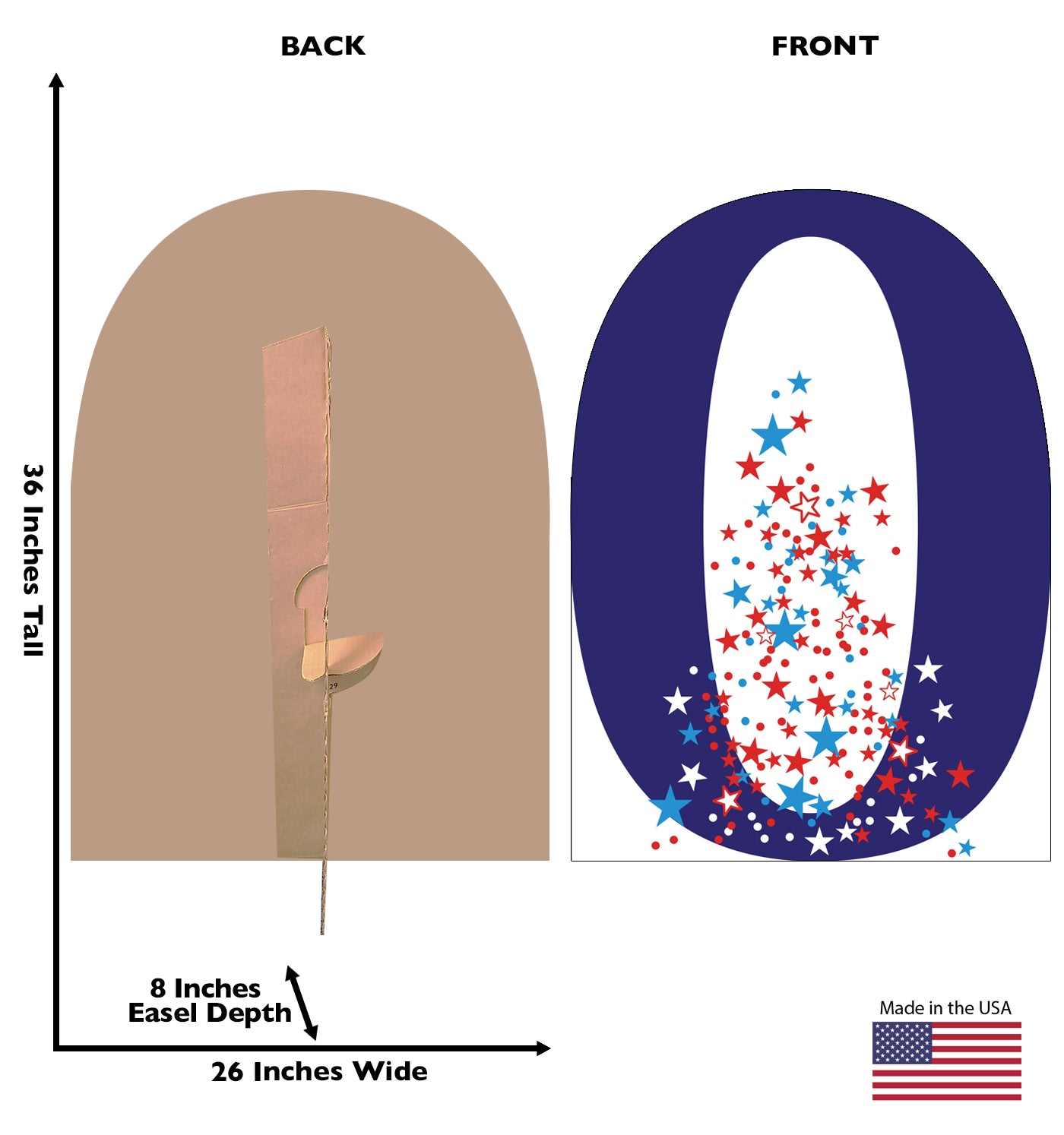 Life-size Number 0 Cardboard Standup | Cardboard Cutout - All Cutouts