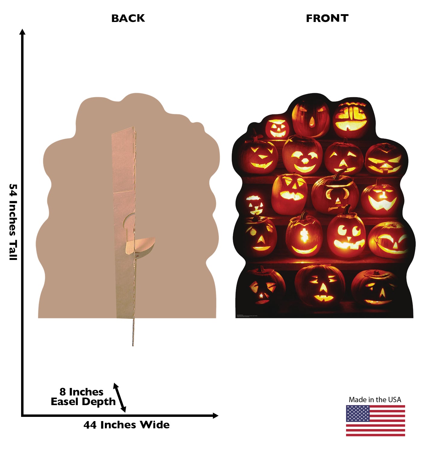 Life-size Pumpkin Group Cardboard Standup - All Cutouts