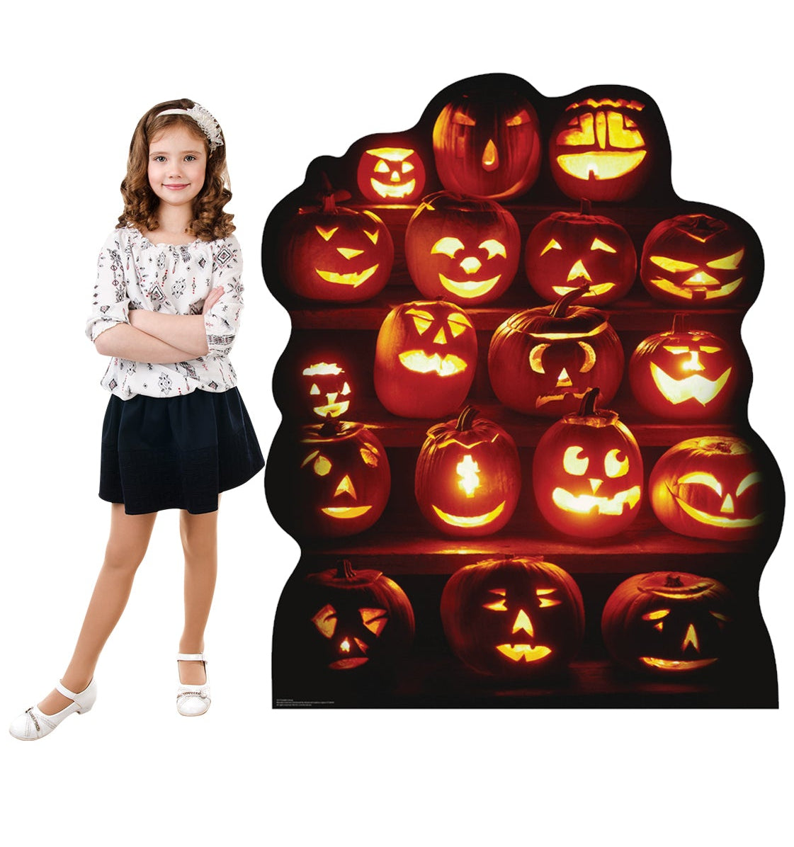 Life-size Pumpkin Group Cardboard Standup - All Cutouts