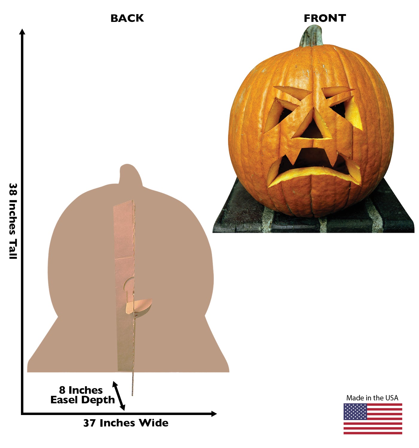 Life-size Pumpkin Cardboard Standup | Cardboard Cutout - All Cutouts