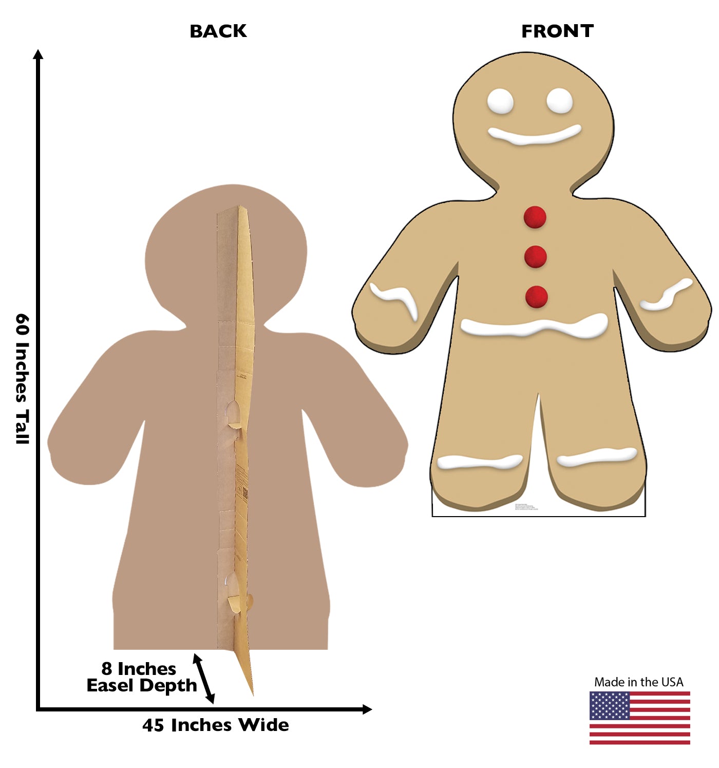 Life-size Ginger Bread Man Cardboard Cutout - All Cutouts