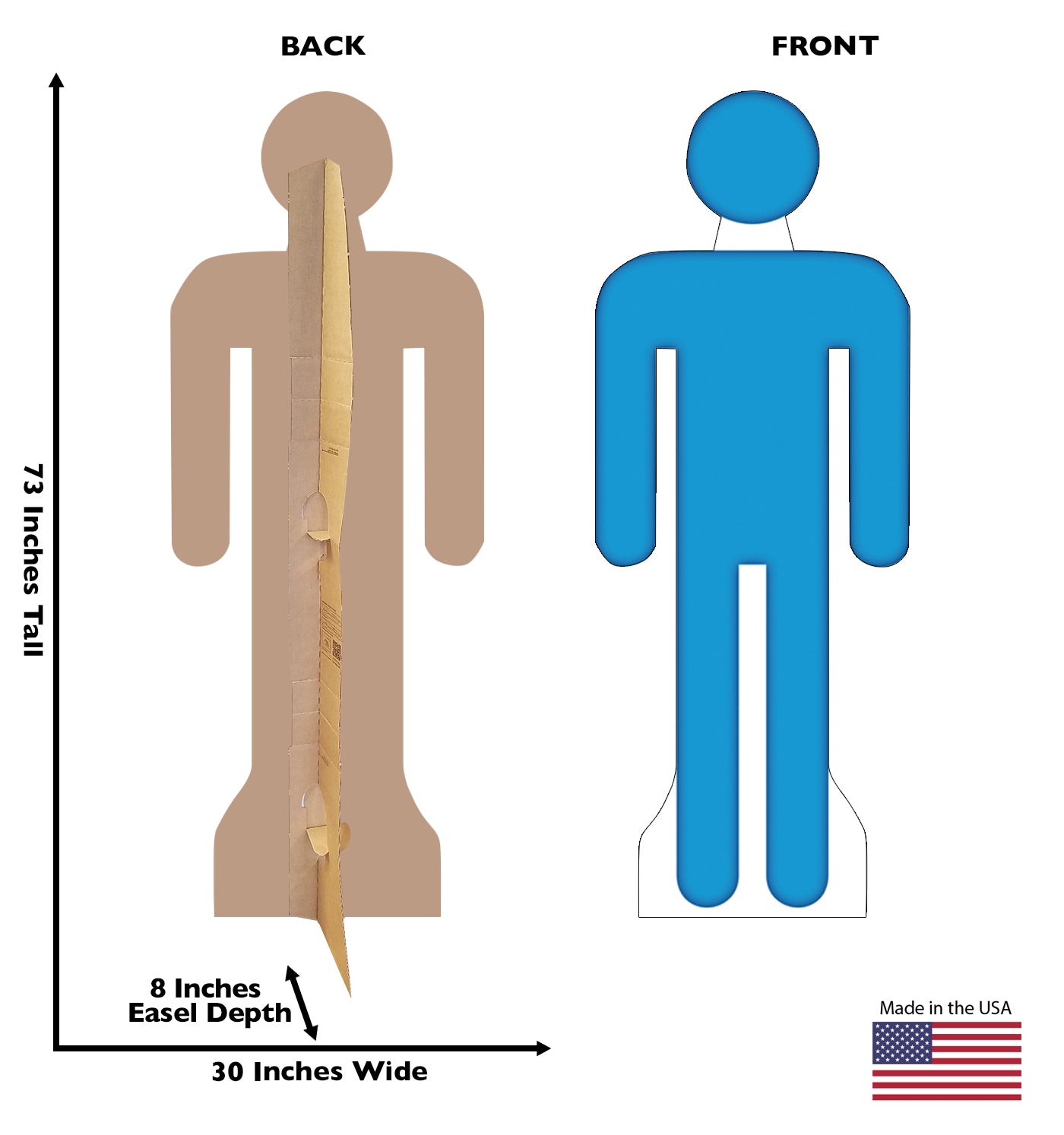 Man Life-size Cardboard Standup - All Cutouts