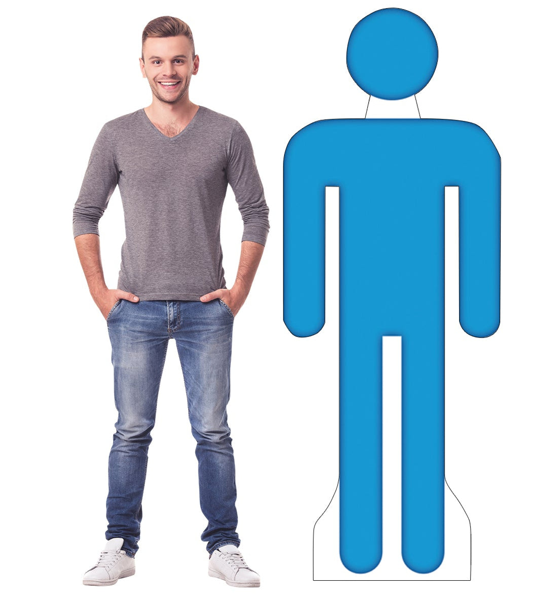 Man Life-size Cardboard Standup - All Cutouts