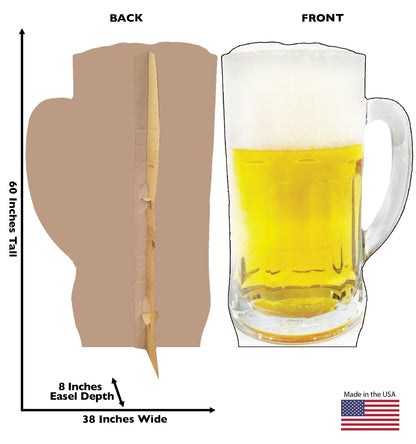 Life-size Beer Mug Cardboard Standup | Cardboard Cutout - All Cutouts
