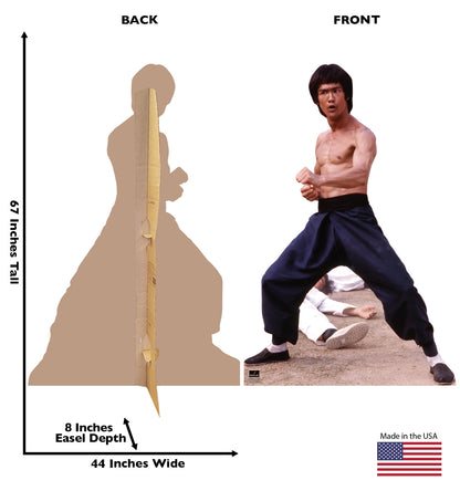 Life-size Bruce Lee Fight Stance Cardboard Cutout - All Cutouts