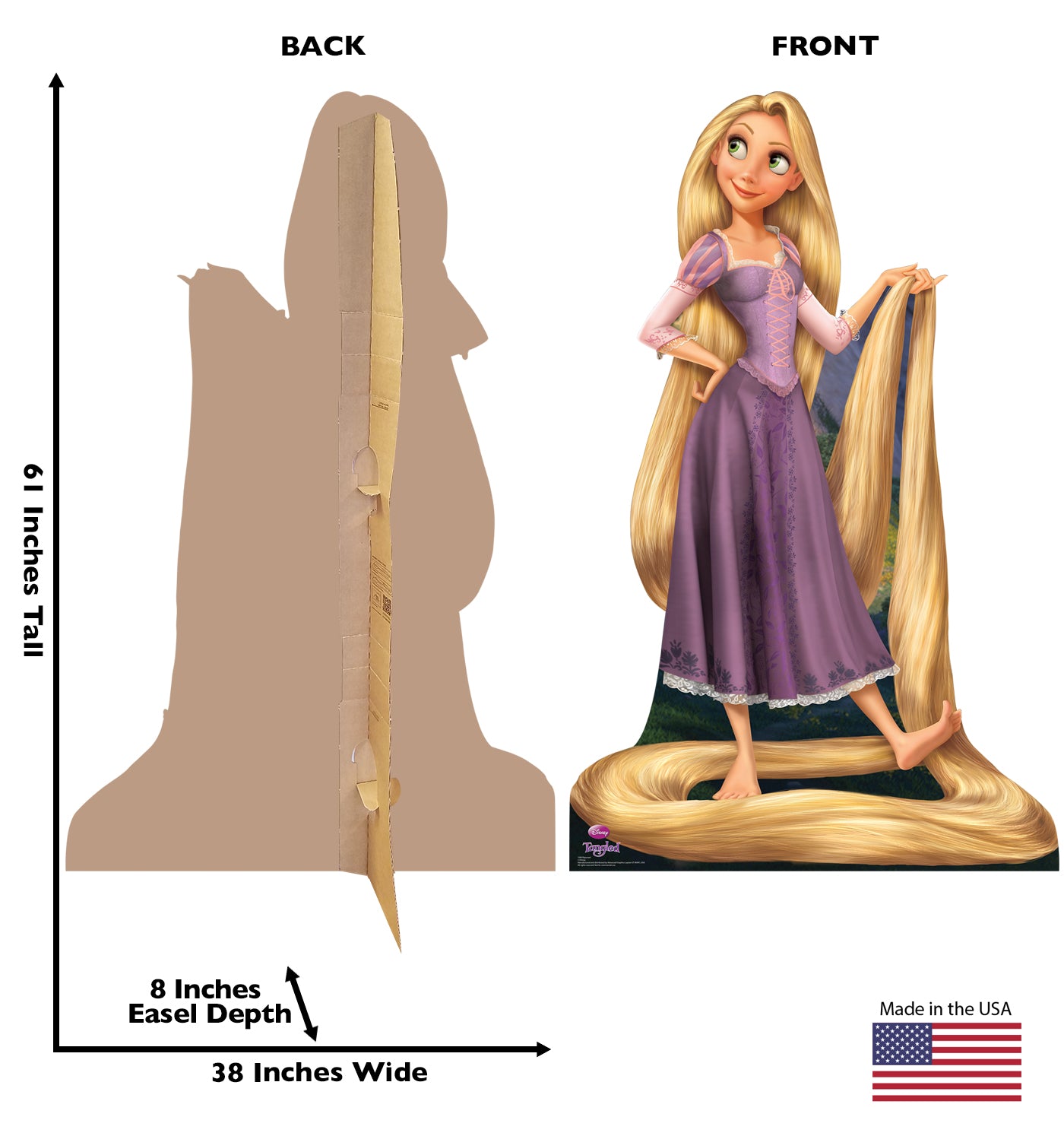 Life-size Rapunzel Tangled Cardboard Standup - All Cutouts
