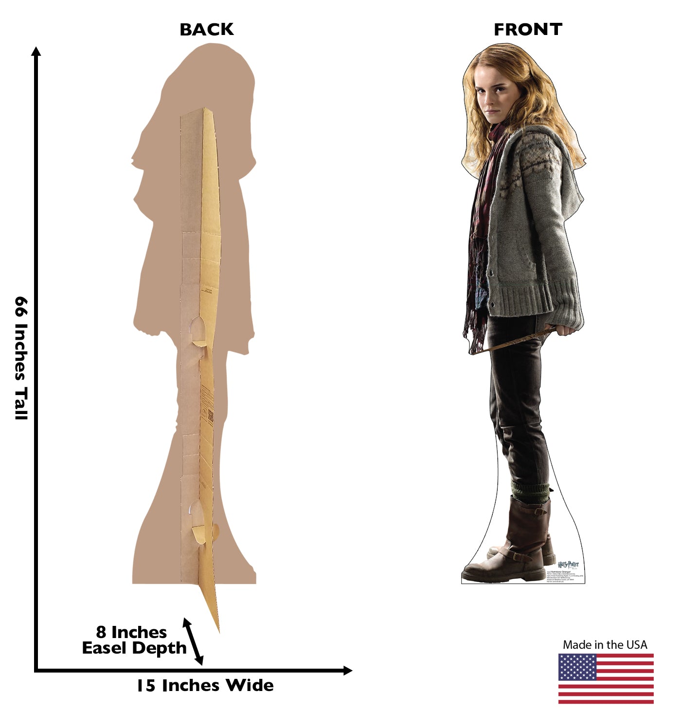 Life-size Hermione Granger Deathly Hallows Cardboard Cutout - All Cutouts